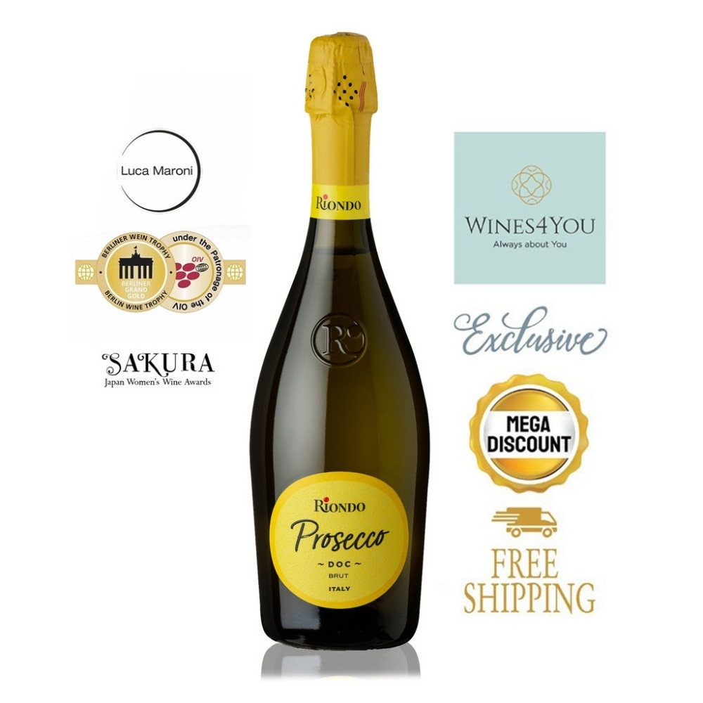 Riondo Prosecco DOC Spumante Brut Italy Sparkling Wine